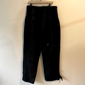 Men’s Toadz rain pants, black color, size large